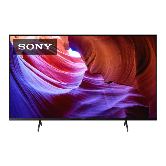 Sony BRAVIA KD-85X85K Reference Manual