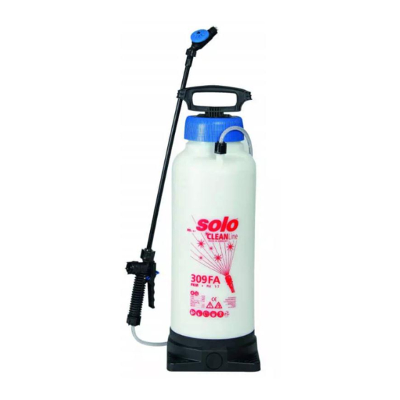 Solo CLEANLINE 309 FA Original Instructions Manual