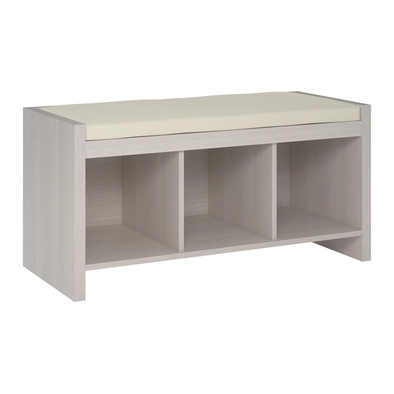 Ameriwood HOME 7522884COM Storage Bench Manuals
