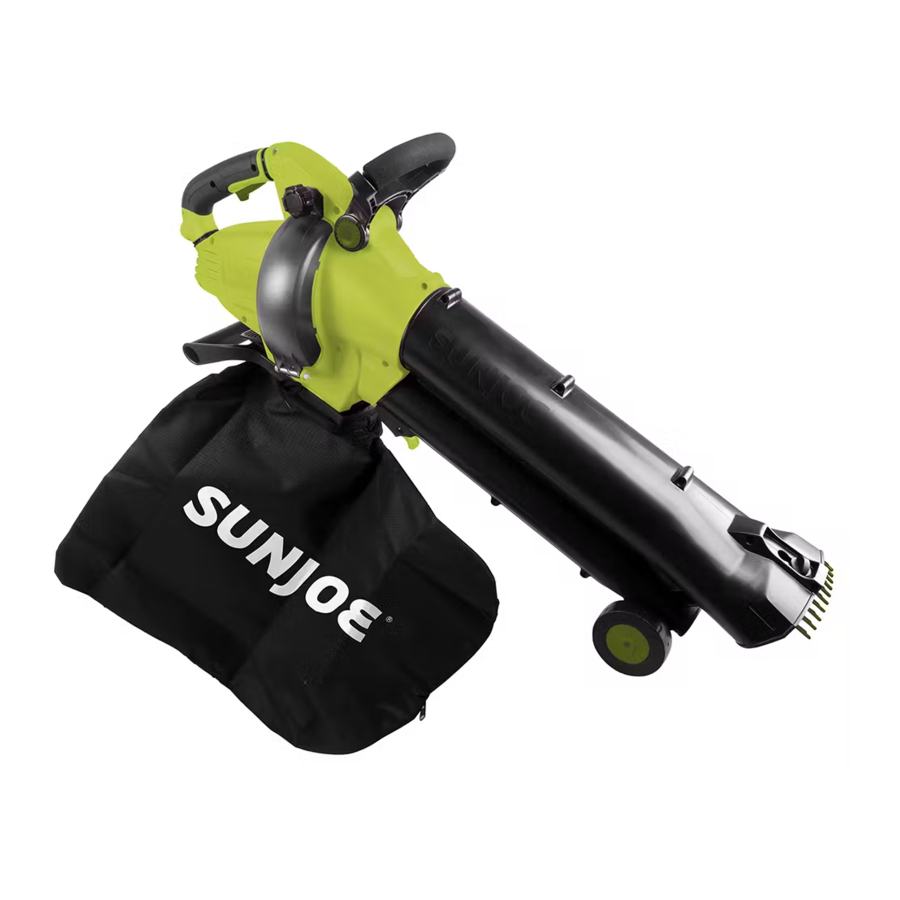 SunJoe SBJ702E - 3-in-1 Outdoor Variable Speed Electric Blower Manual