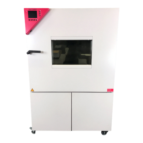 Binder MKF 115 Operating Manual