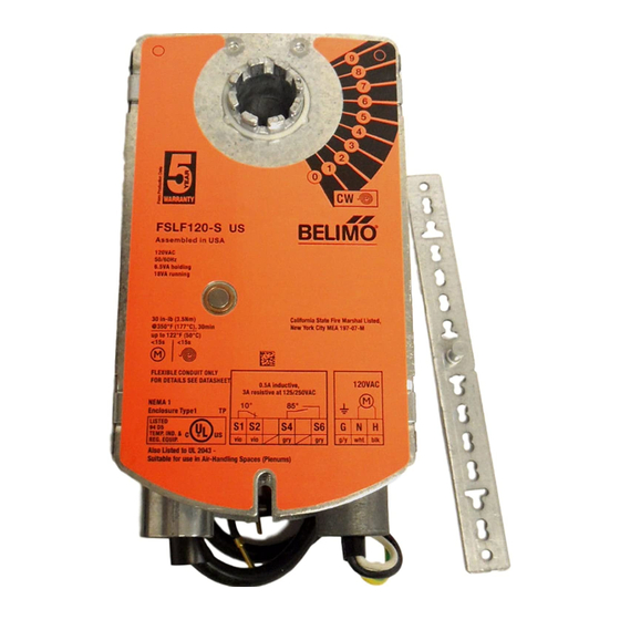 Belimo FS Series Instructions Manual