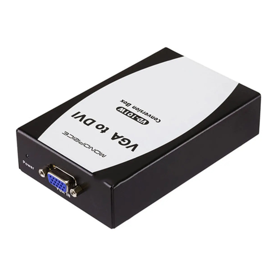 Monoprice VD-101 User Manual