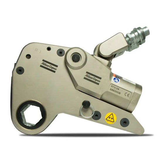 Atlas Copco RTX-8 Quick Setup Manual