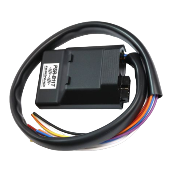 zeeltronic ZeelProg PSR-B11T Programming Manual