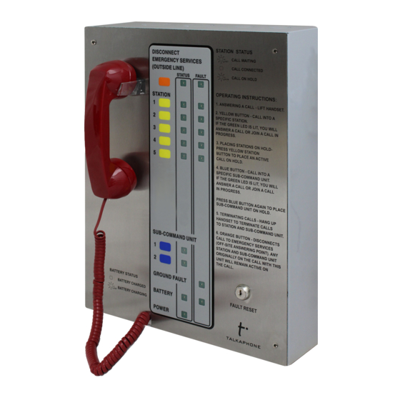 Talkaphone AOR-5 Installation Manual