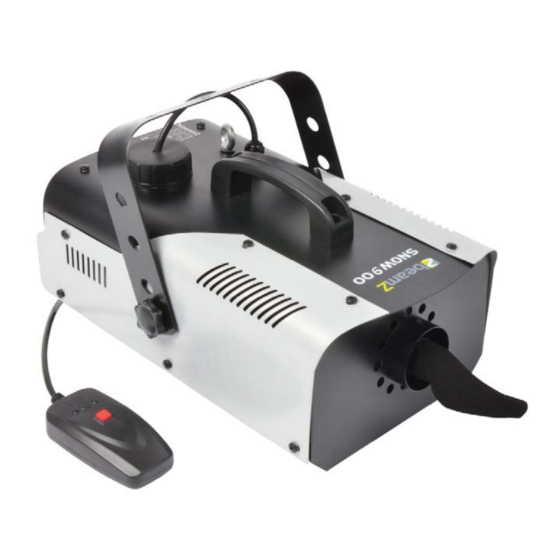Beamz SNOW 900 Instruction Manual