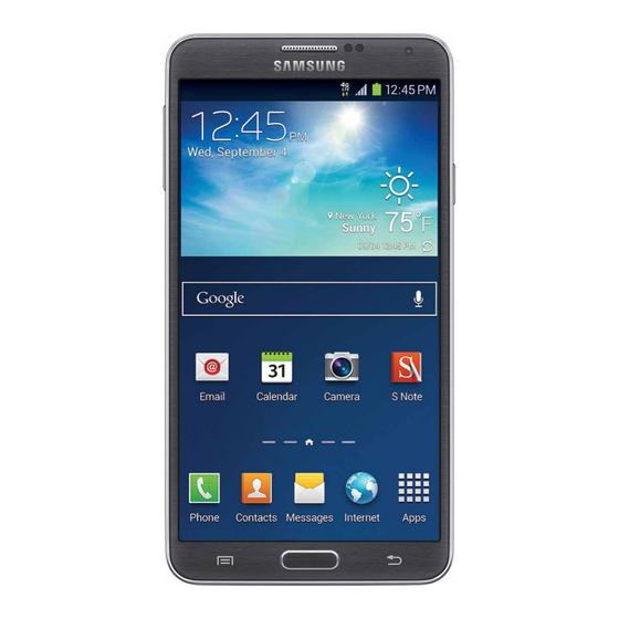 Samsung Galaxy Note 3 Start Manual