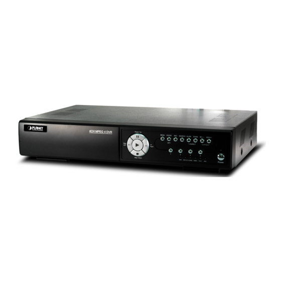 Planet DVR-460 Quick Installation Manual
