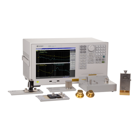 Keysight E4991B Configuration Manual
