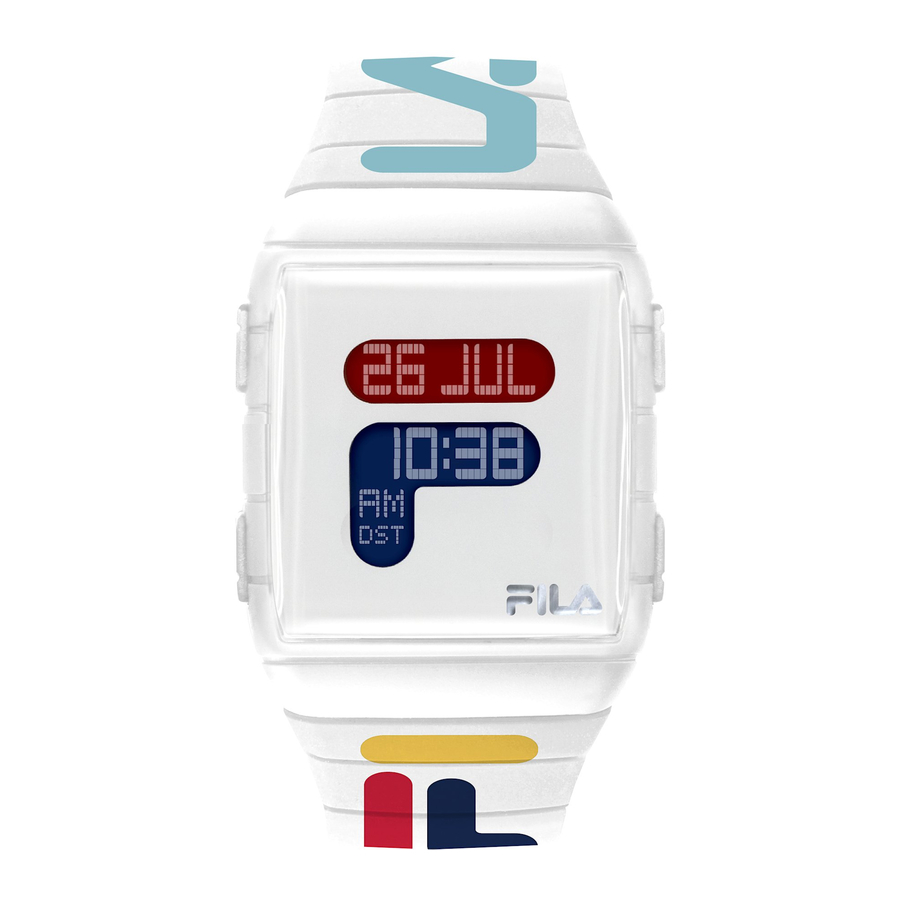 Fila digital watch instructions on sale