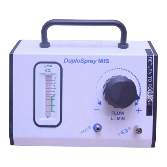baxter DUPLOSPRAY Quick Reference Manual