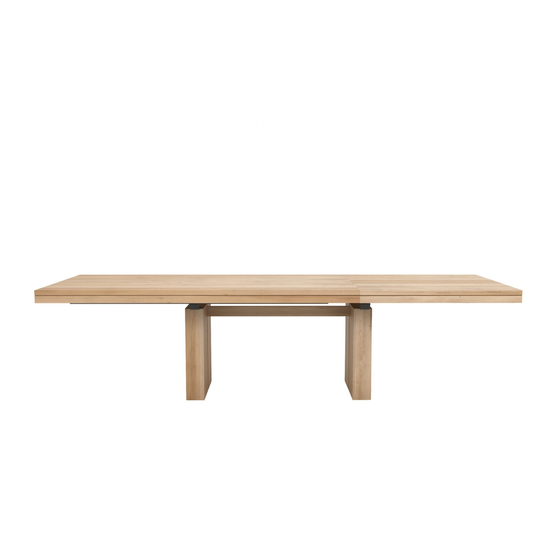 Ethnicraft OAK DOUBLE EXTENDABLE DINING TABLE Assembly Instruction