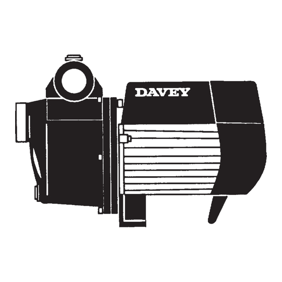 Davey X201 Installation And Operating Instructions