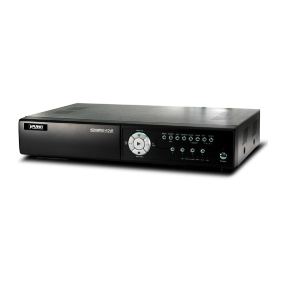 Planet DVR-460 User Manual