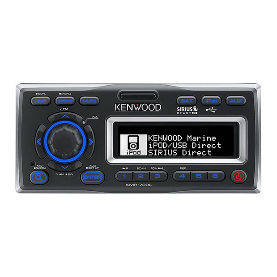 Kenwood KMR-700U - Radio / Digital Player Manuals