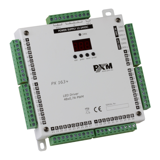 PXM PX163+ User Manual