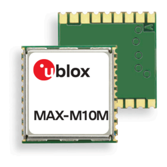 Ublox MAX-M10 Integration Manual