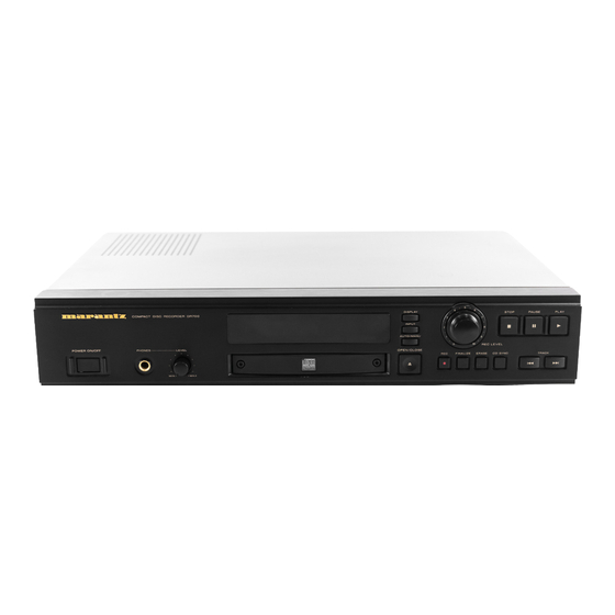 Marantz 74 CDR630F H Service Manual