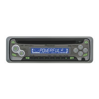 Pioneer DEH 1600 - Radio / CD Player Operation Manual