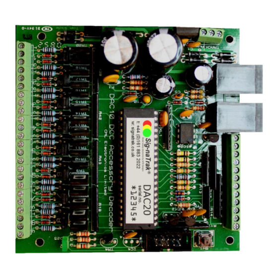 Sig-naTrak DAC20 User Manual