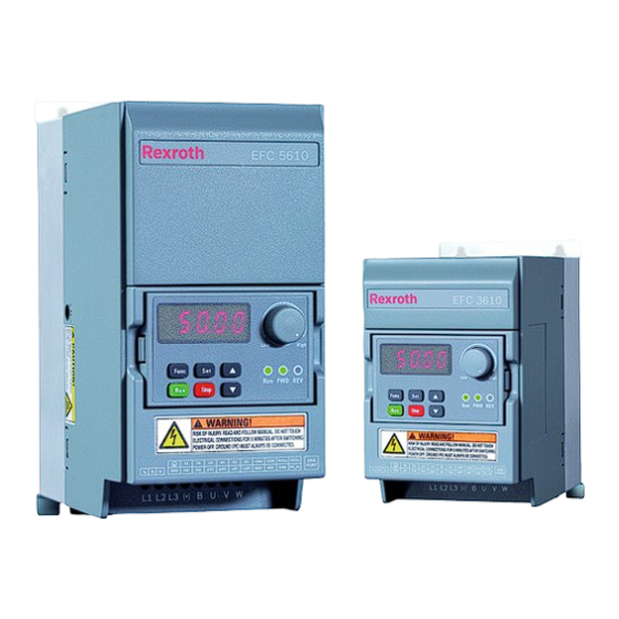 REXROTH EFC 3610 Series Operating Instructions Manual