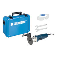 Geberit RE 1 Operating Instructions Manual