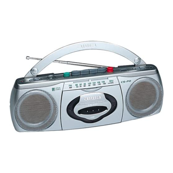 Aiwa CS-P500 Operating Instructions Manual