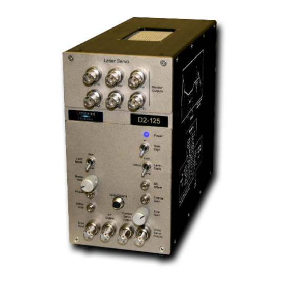 Vescent Photonics D2 Series Manual