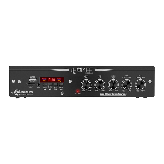 Taramps Homee Life Sound THS 1800 Manuals