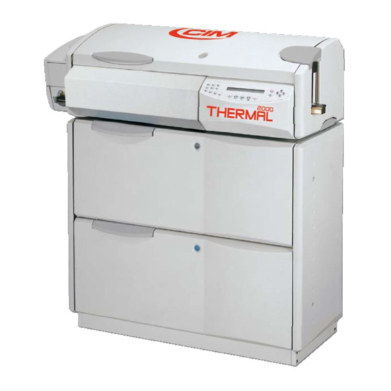 CIM PRO THERMAL 2000 Operator's Manual