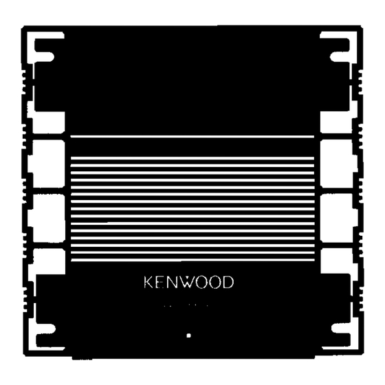 Kenwood KAC-8200 Instruction Manual