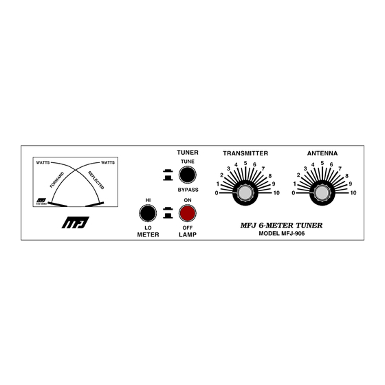 MFJ -906 Instruction Manual