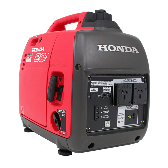 Honda EU20i Owner's Manual
