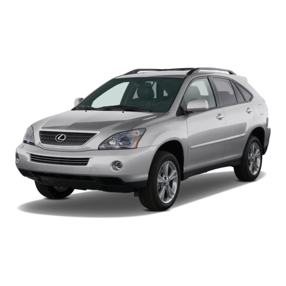 Lexus RX 400h 2008 Warranty And Services Manual