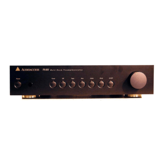 Audioaccess PX-600 Owner's Manual
