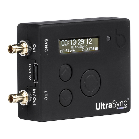 timecode systems UltraSync ONE User Manual