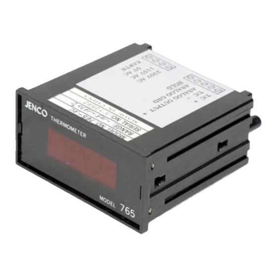 JENCO 765 Operation Manual
