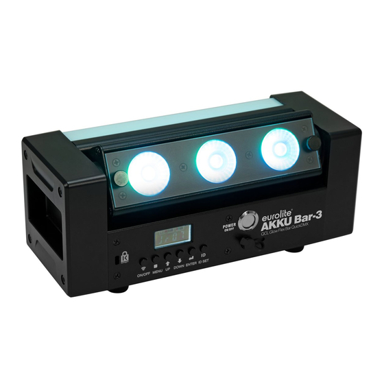 EuroLite AKKU Bar-3 User Manual