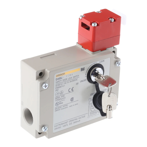 Omron D4BL Manual