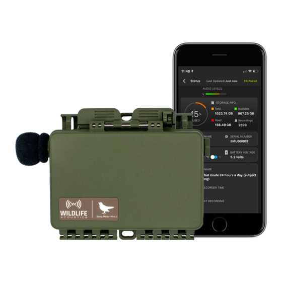 WILDLIFE Song Meter Mini 2 User Manual
