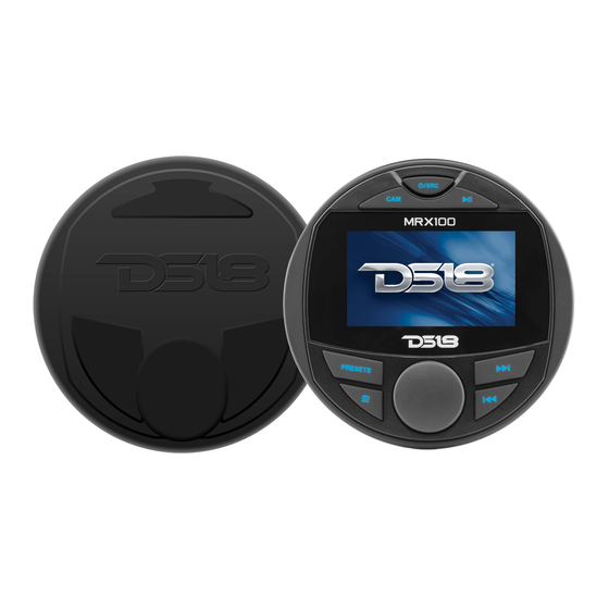 DS18 HYDRO MRX100 Owner's Manual