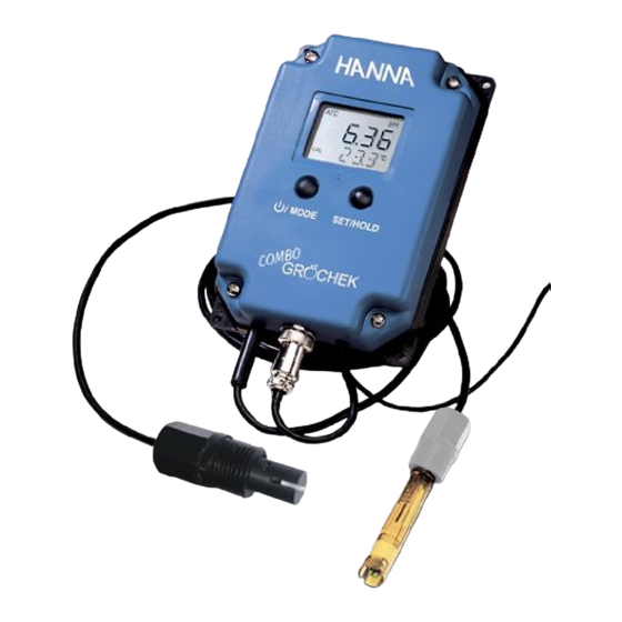 Hanna Instruments Combo Grochek HI 991404 Instruction Manual