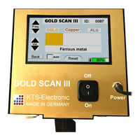 KTS GOLD SCAN III User Manual