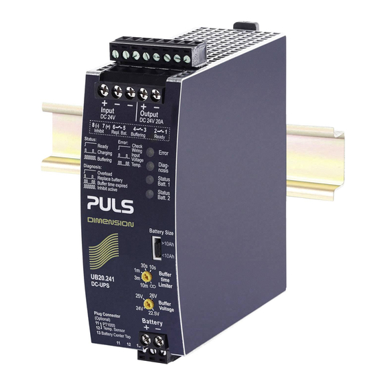 Puls DIMENSION UB20.241 Instruction Manual