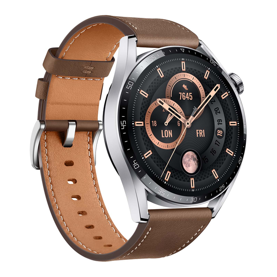 Huawei Watch GT 3 Wireless Smartwatch Manuals