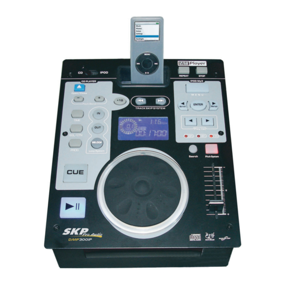 SKP Pro Audio DMP-3006iP CD Player Manuals