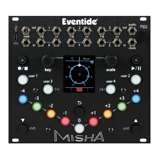 Eventide Misha Quick Reference Manual