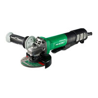 Metabo HPT G 13BYEQ2 Safety Instructions And Instruction Manual