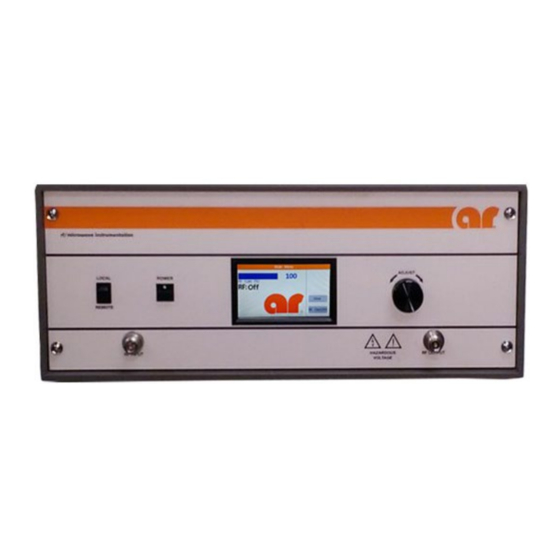 AR 40S6G18A-L RF Microwave Amplifier Manuals
